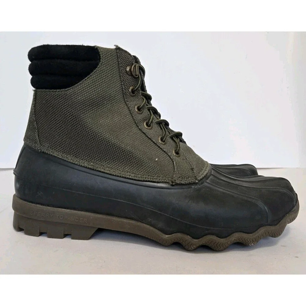 Sperry Boots Mens Size 9.5 Top-Sider Avenue Duck Shoes Waterproof Leather